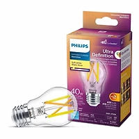 Philips LED Ultra Definition 40W A15 Soft White Glass Clear