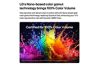 Téléviseur intelligent LG 50 pouces QNED73B Mini-LED 4K UHD - processeur IA α7 4K, taux de rafraîchissement 60Hz, HDMI 2.1, HDR10 Pro, ALLM, Ultimate Gaming, canaux LG, WebOS 26 (50QNED73BZA, 2026)
