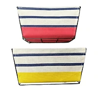 Storage Wire Caddy and Cloth Stripes - Set of 2