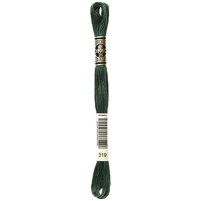 DMC à 6 brins fil à broder en coton 8 m (8.7 yd), vert
