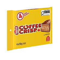 COFFEE CRISP Wafer Bars, Crispy Wafers & Coffee Crème Covered in a Thin Chocolatey Coating
