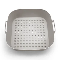 Starfrit Silicone Air Fryer Basket, Rectangular, 1 Pack, BPA-Free, Reusable, Fits 3–8 QT, Heat Resistant, Non-Stick