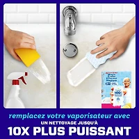 Mr. Clean Magic Eraser Sponge, Bathroom Cleaner, Soap Scum Shower & Tub Cleaner, 2 in 1 Bath, 2-Count