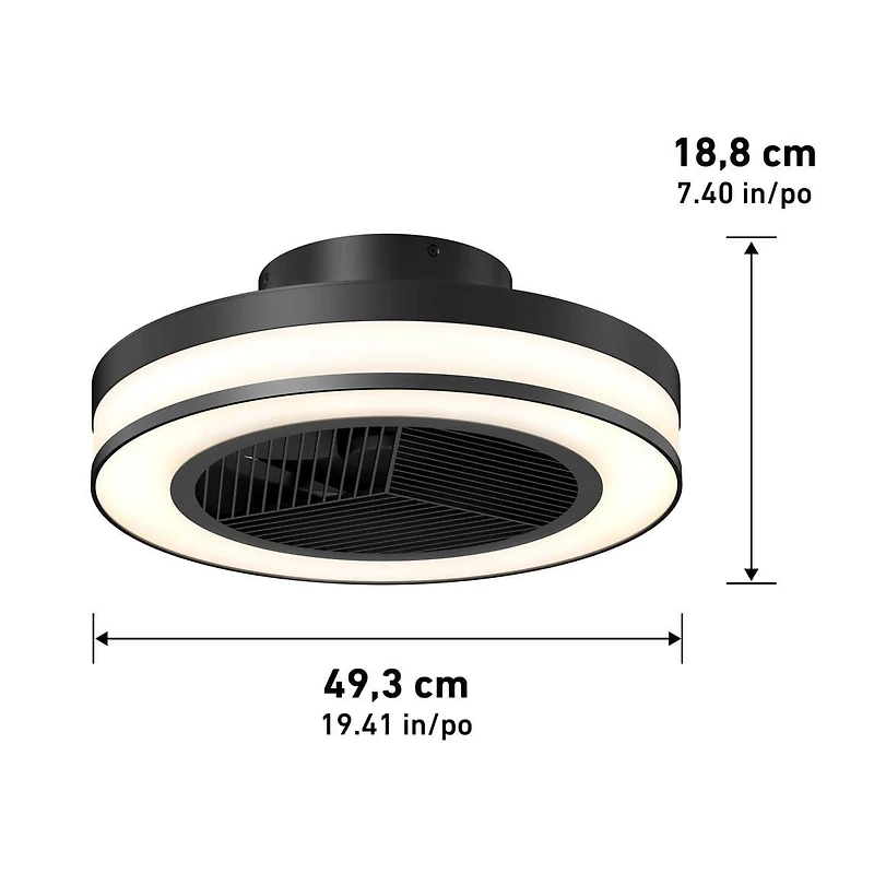 Artika Elton Ventilateur avec télécommande