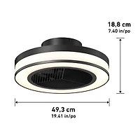 Artika Elton Ventilateur avec télécommande