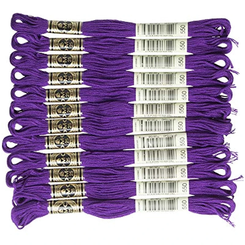 DMC Purple Cotton 6-Strand Embroidery Floss Skein, 8 m (8.7 yd)