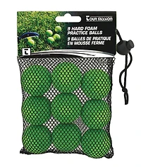 Balles de Pratique en mousse ferme, Paquet de 9 par Tour Mission