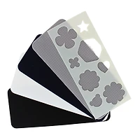 UNIQUE CREATIV Peel & Stick Waterproof Nylon Patches (with Stencil) - 17.8 × 7.6 cm (7.0 × 3 in), 4 pcs, 4pcs