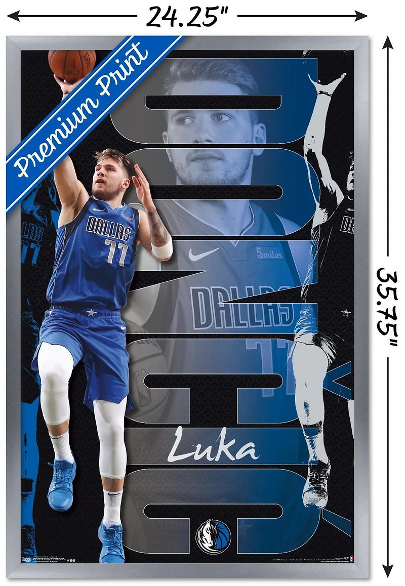 NBA Dallas Mavericks - Luka Doncic 19 Wall Poster, 22.375" x 34"