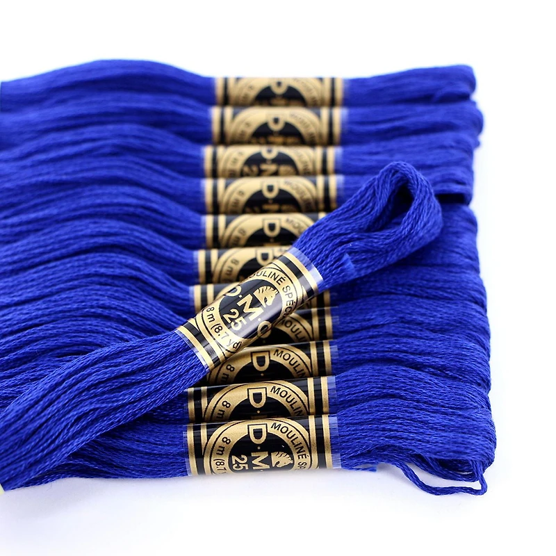 DMC 6-Strand Cotton Embroidery Floss Skein 8 m (8.7 yd) Blue