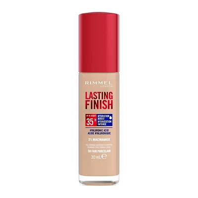 Rimmel Lasting Finish 35 Hour Foundation, Long-Wearing, Hydrating, Vegan Formula, Full-Coverage