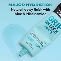 Hard Candy Grip On Lock Water-based 12-Hour Face Primer, Hydrating, Aloe Vera, Niacinamide