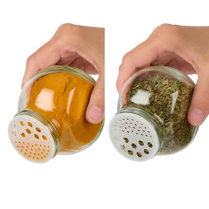 Trudeau Marshall Spice Jar, 210ml, Glass, Stainless Steel Sugar or Spice Shaker