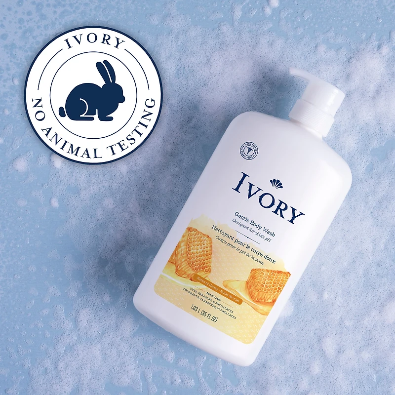 Ivory Mild & Gentle Body Wash, Milk & Honey Scent