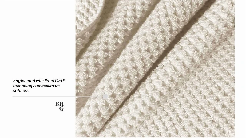 Better Homes & Gardens Signature doux Popcorn Texture Collection très taille de bain