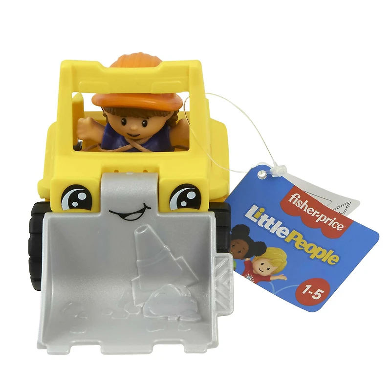 Fisher-Price Little People Bulldozer Construction Toy & Figure Set for Toddlers, 2 Pieces