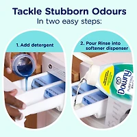 Downy Purifying Rinse Laundry Odour Remover, Cool Cotton Scent, Fabric Softener and Laundry Odour Removal Rinse, Fights Odours at the source, HE Compatible 54WL