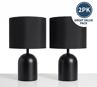 2pk lampes tactiles Belle Anko, Noir