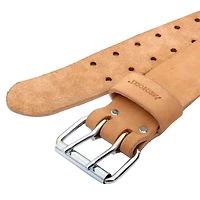 MECHTOOLS 2" CEINTURE À OUTILS EN CUIR AVEC DOUBLE BOUCLE (NATUREL) POUR 29" - 45"