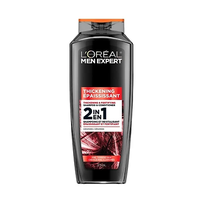 L'Oréal Paris Men Expert Epaississant 2-en-1 Shampoing, 375ml