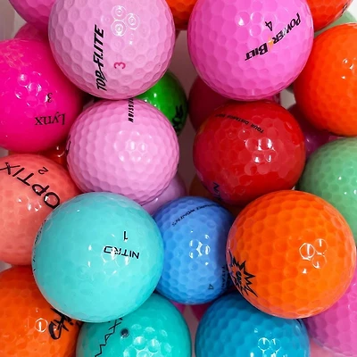 Mulligan - 48 Assorted Colour Mix 5A/4A Recycled Used Golf Balls