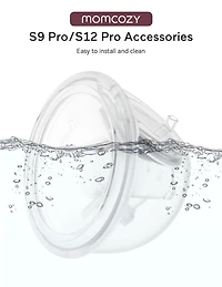 Momcozy Milk Collection Set for S9/S12 Pro Breast Pump, Double-Sealed Collector Cup with 24mm Flange, 180ml