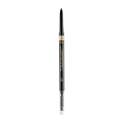 L’Oréal Paris Cosmétiques Crayon à Sourcils Brow Stylist Definer, Pointe ultra-fine de 0,5 mm pour des sourcils bien définis sans espaces, Brunette ,90 mg
