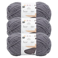 Lion Brand Yarn Hue + Me Iris #5 Bulky, Acrylic/Wool 4.4 oz/150 g, 137 yds/125 m, 3-Pack