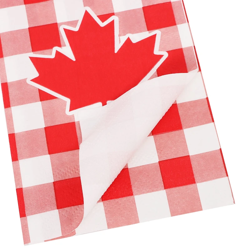 Way to Celebrate! Red Plaid Paper Luncheon Napkins, 20ct