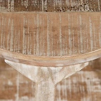 Rustic Modern Solid Wood Coffee Table in Distressed Natural