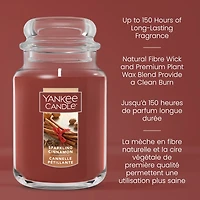 Yankee Candle Scented Candle, Sparkling Cinnamon, 22 oz Original Large Jar