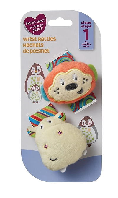 Parent's Choice Fun Wrist Rattles