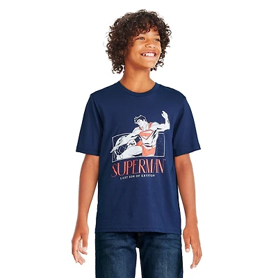 DC Boys' Superman Short Sleeve Tee