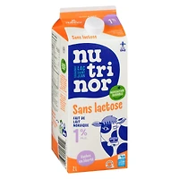 2L lactose free milk 1% Nutrinor