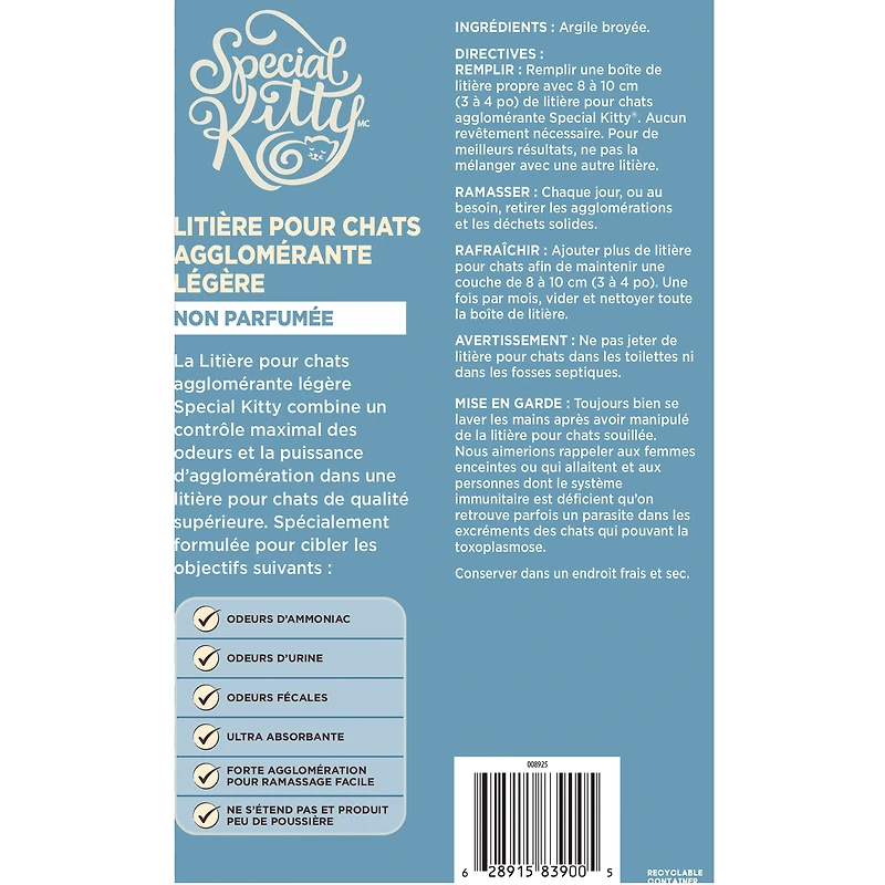 Special Kitty Unscented Lightweight Clumping Cat Litter 3.86kg