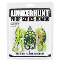 Lunkerhunt Prop Turtle Combo - Assortment - Three Prop Body Styles: Frog, Turtle, and Sunfish