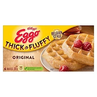 EGGO Thick & Fluffy Original Belgian Waffles, 330g (6 waffles), 330g