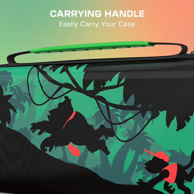 Étui de voyage Turtle Beach PlayTrek (Donkey Kong) - Nintendo Switch 2, Nintendo Switch, Nintendo Switch - Modèle OLED - Rangement, protection, support pour carte jeu, coque rigide, lenticulaire