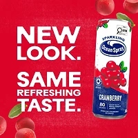 Ocean Spray Sparkling Cranberry 6PK, 340ml Cans, No allergens, Recyclable