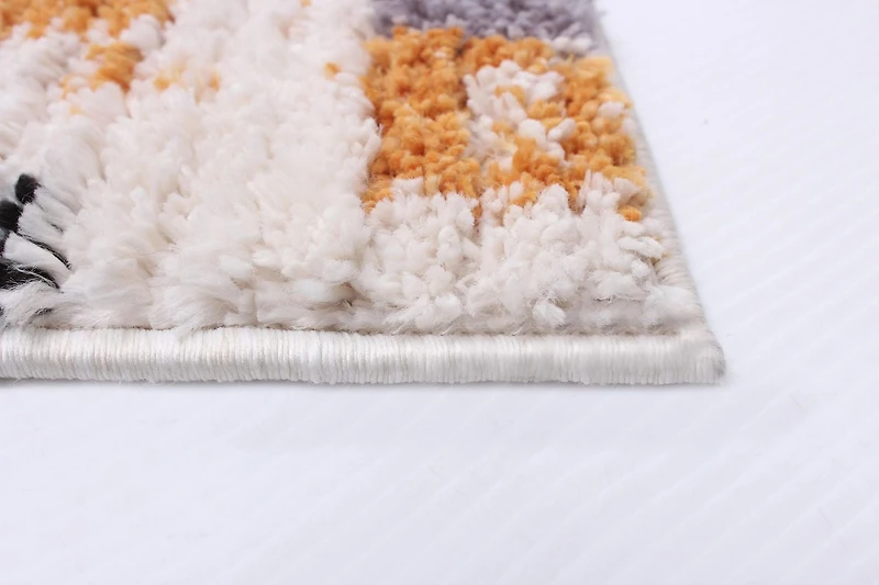 ECARPET Boho Chic Indoor Area Rug, Fluffy Carpet for Bedroom Morocco Casa Collection