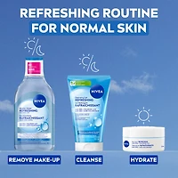 NIVEA Refreshing Day Cream, 24H Moisture for Normal Skin, 50ml, Face Moisturizer with Hyaluronic acid