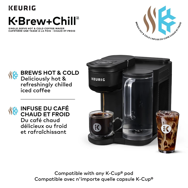 K-Brew+Chill, Single Serve Hot & Cold K-Cup Pod Coffee Maker