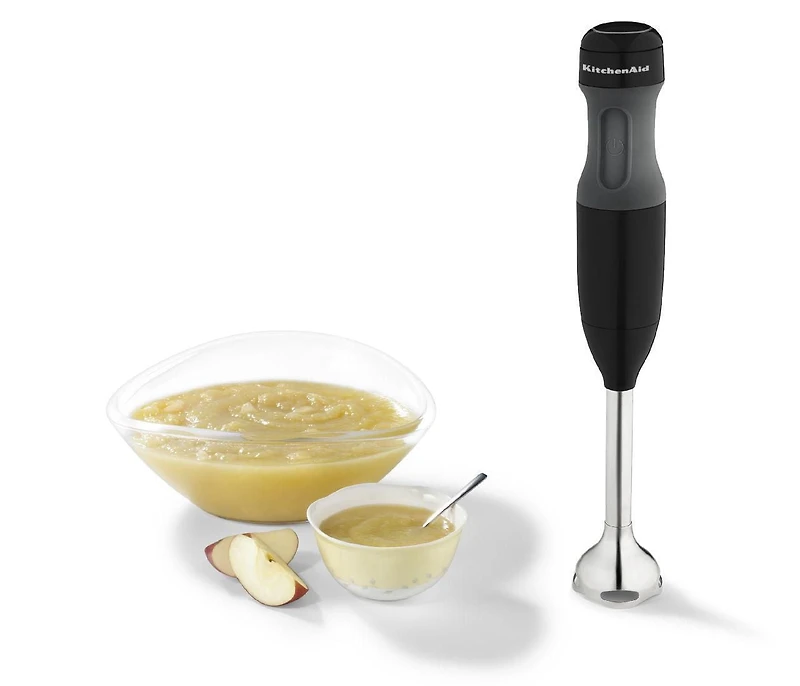 Mélangeur à main câblé à 2 vitesses noir onyx avec pichet mélangeur et couvercle KitchenAid, KHB1231OB