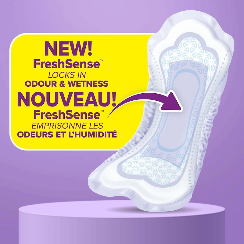 Poise Incontinence Pads for Women, 3 Drop, Light Absorbency