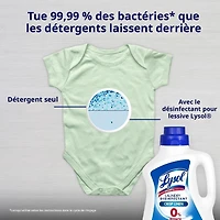 Lysol Laundry Disinfectant, Free and Clear, No Fragrances, No Dyes, 0% Bleach, Kills 99.9% of Viruses & Bacteria, 1.2 L