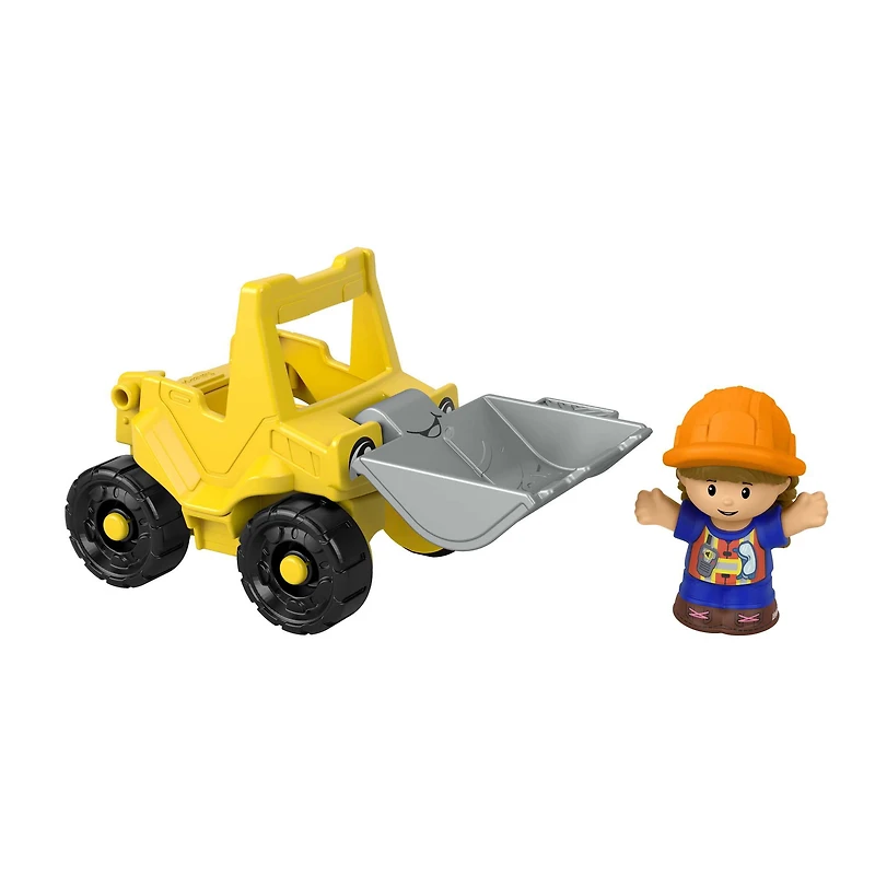 Fisher-Price Little People Bulldozer Construction Toy & Figure Set for Toddlers, 2 Pieces