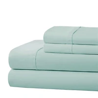 Marina Decoration 600 Thread Count Ultra Soft Deep Pocket Hotel Standard Solid Bedding Long Staple Percale Cotton All Season Sheet Set with Pillowcase