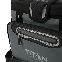 Glacière souple sans fermeture éclair de  L de Titan by Arctic Zone - Gris basalte 24 canettes/13 Capacite