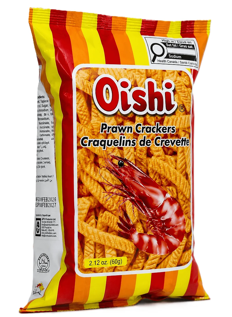 Oishi Croquettes de Crevettes 60g par paquet