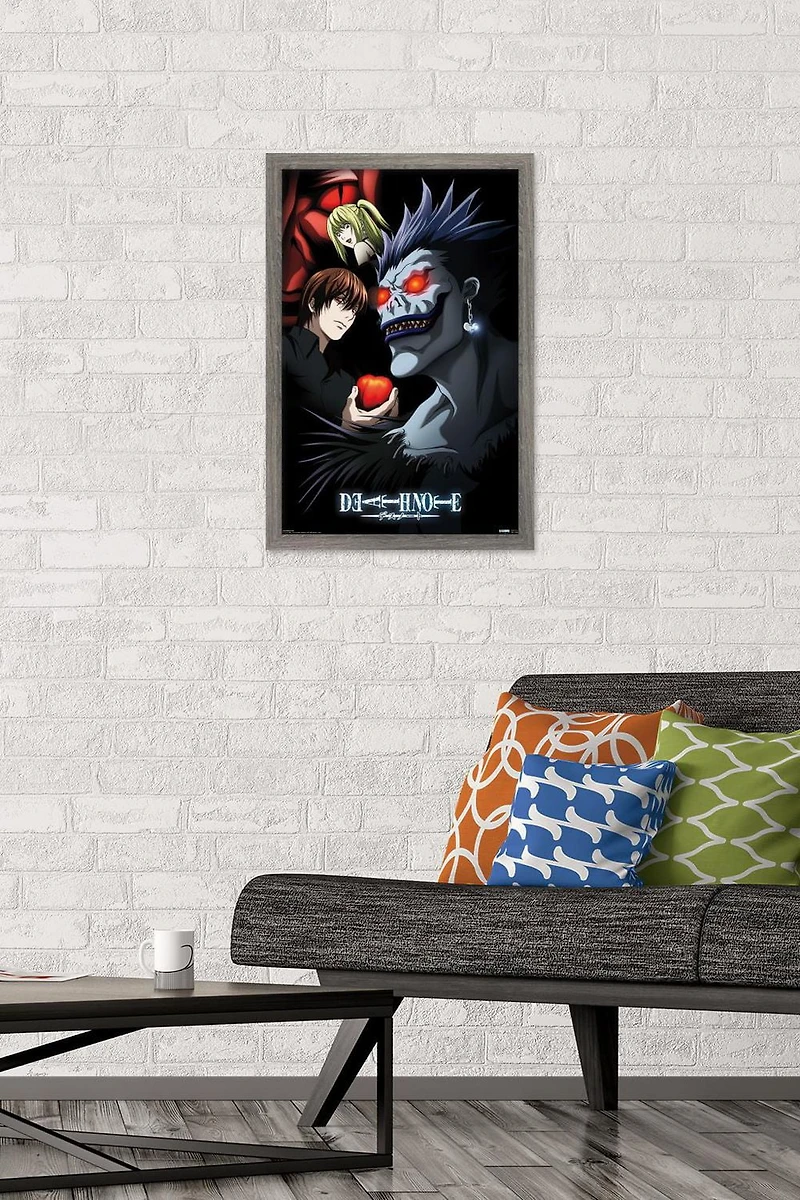 Death Note - Group Wall Poster, 22.375" x 34" Framed